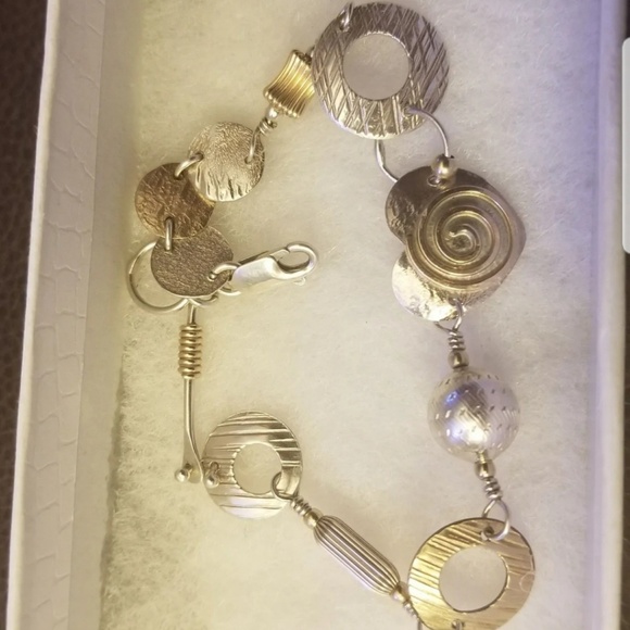 Steam Punk 925 Sterling Silver Bracelet - Picture 5 of 8